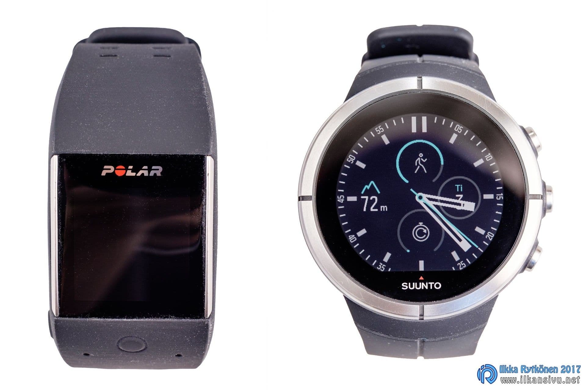 Polar M600 ja Suunto Spartan Ultra