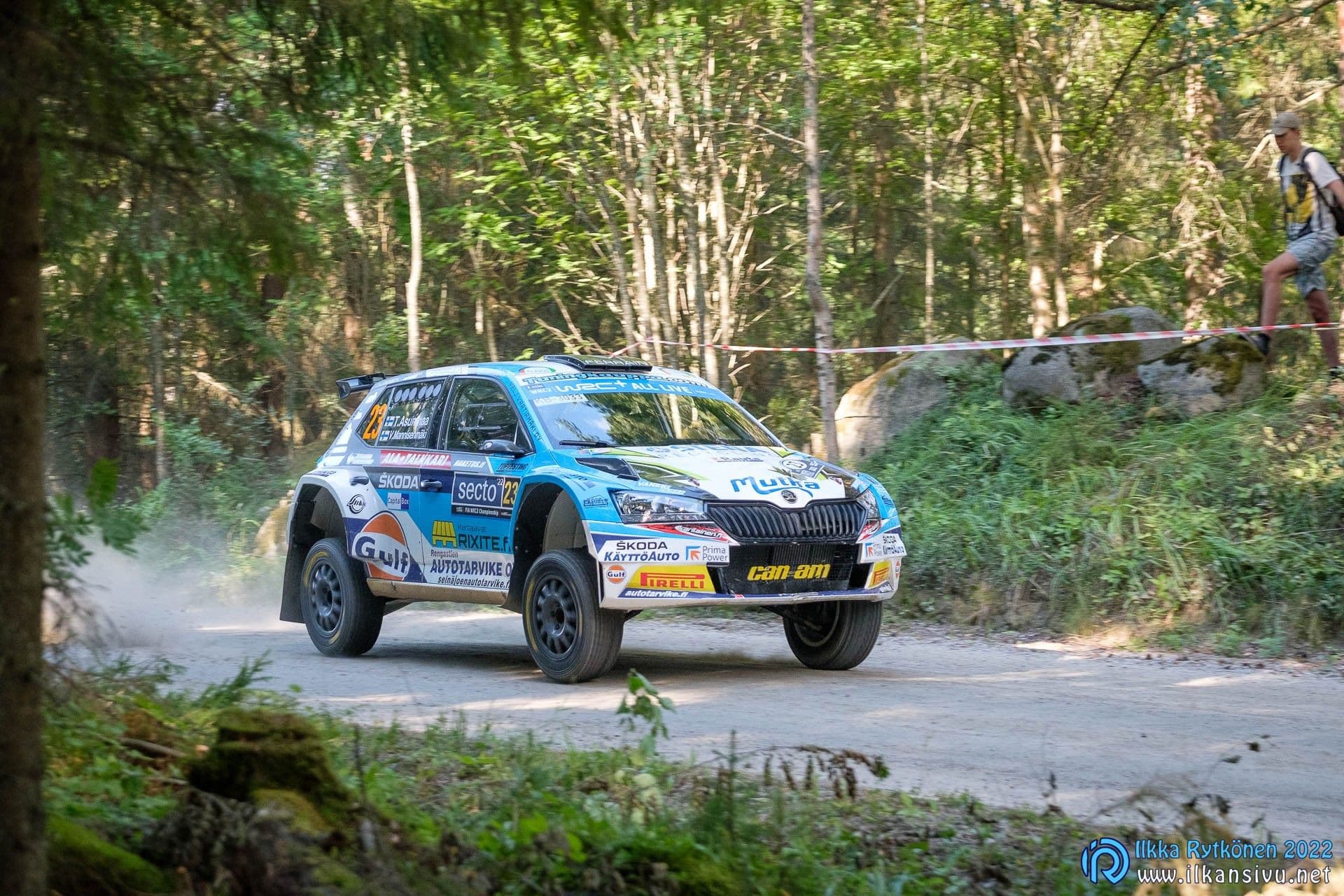 Teemu ASUNMAA & Ville MANNISENMÄKI - SKODA Fabia Evo – SS 3 Lankamaa 1