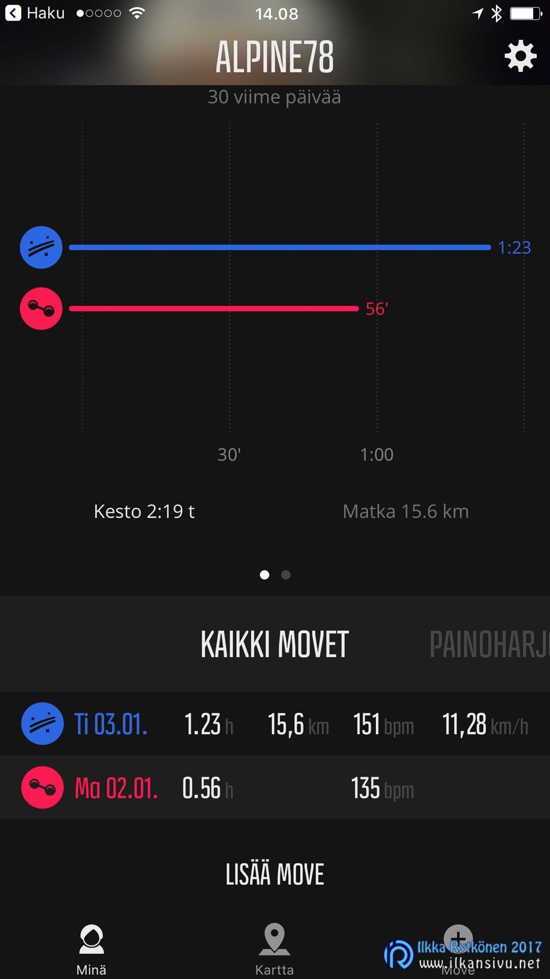 Suunto Movescount -mobiilisovellus