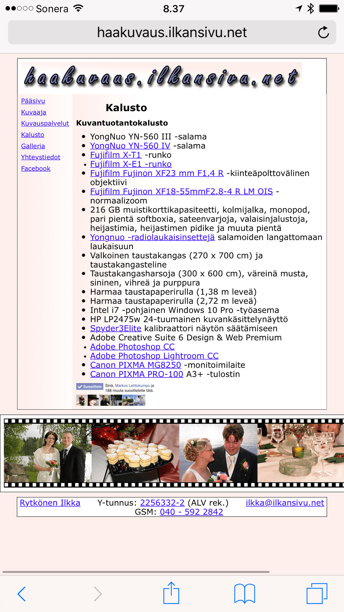 Hääkuvauskalusto puhelimessa